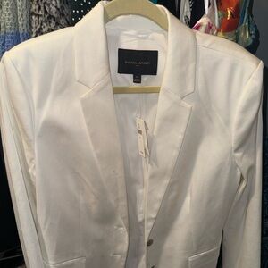 Banana Republic white suit jacket. Size 14. New with tags